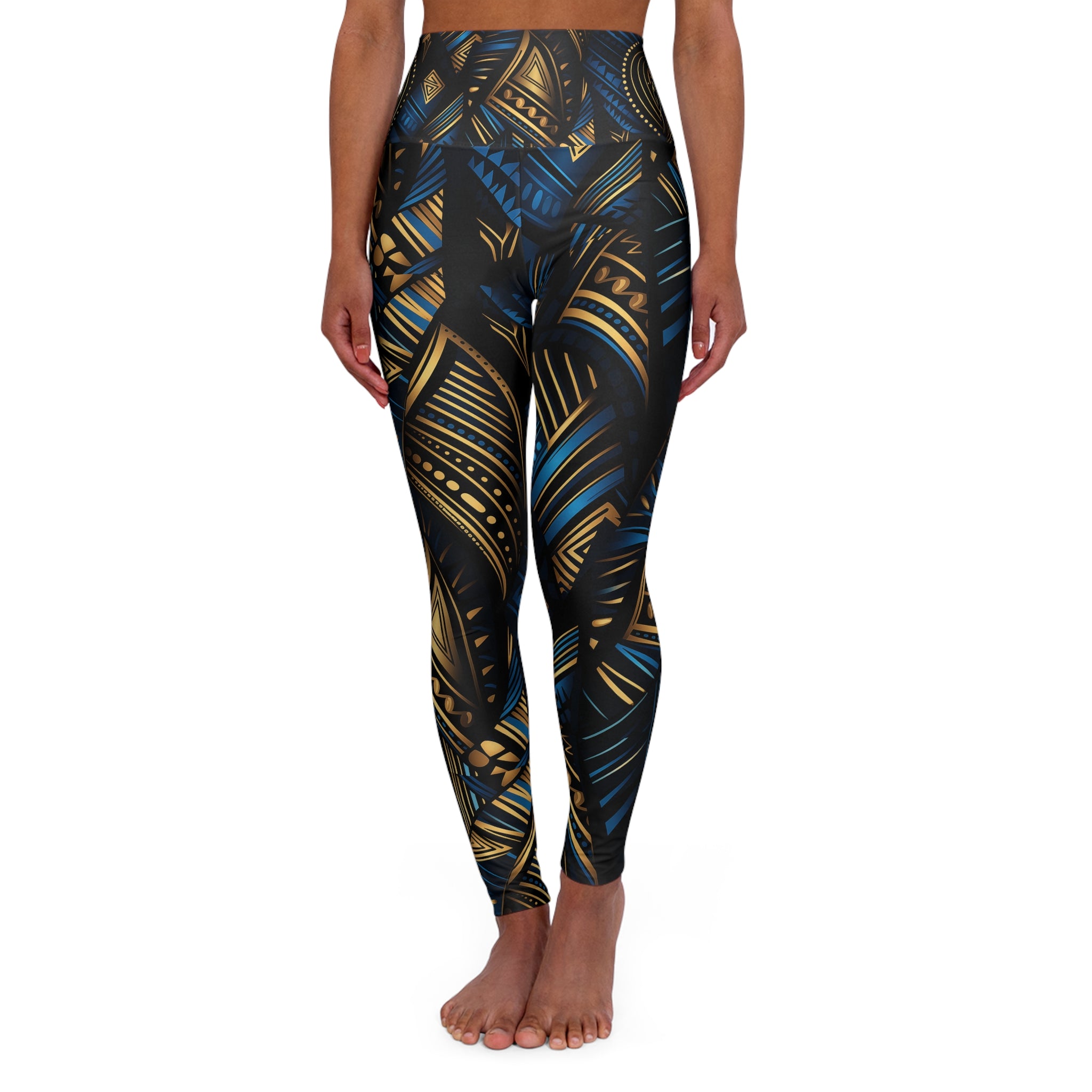 High Waisted Yoga Leggings (AOP)