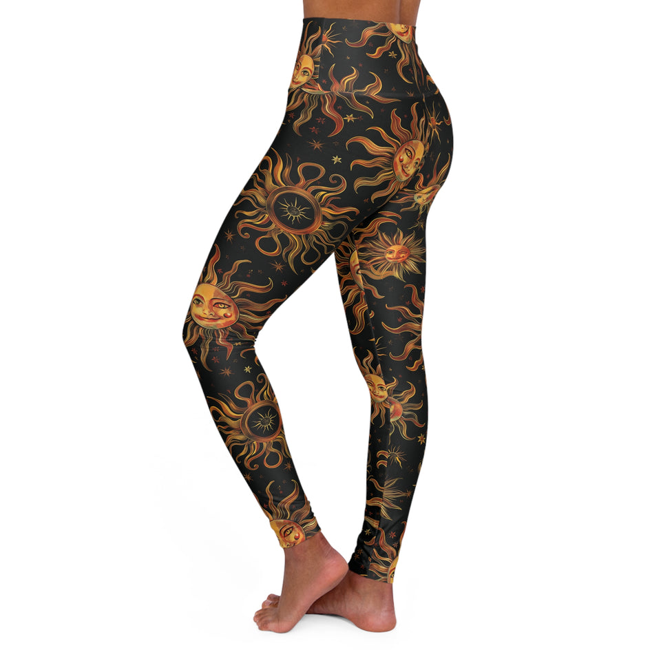 High Waisted Yoga Leggings (AOP)