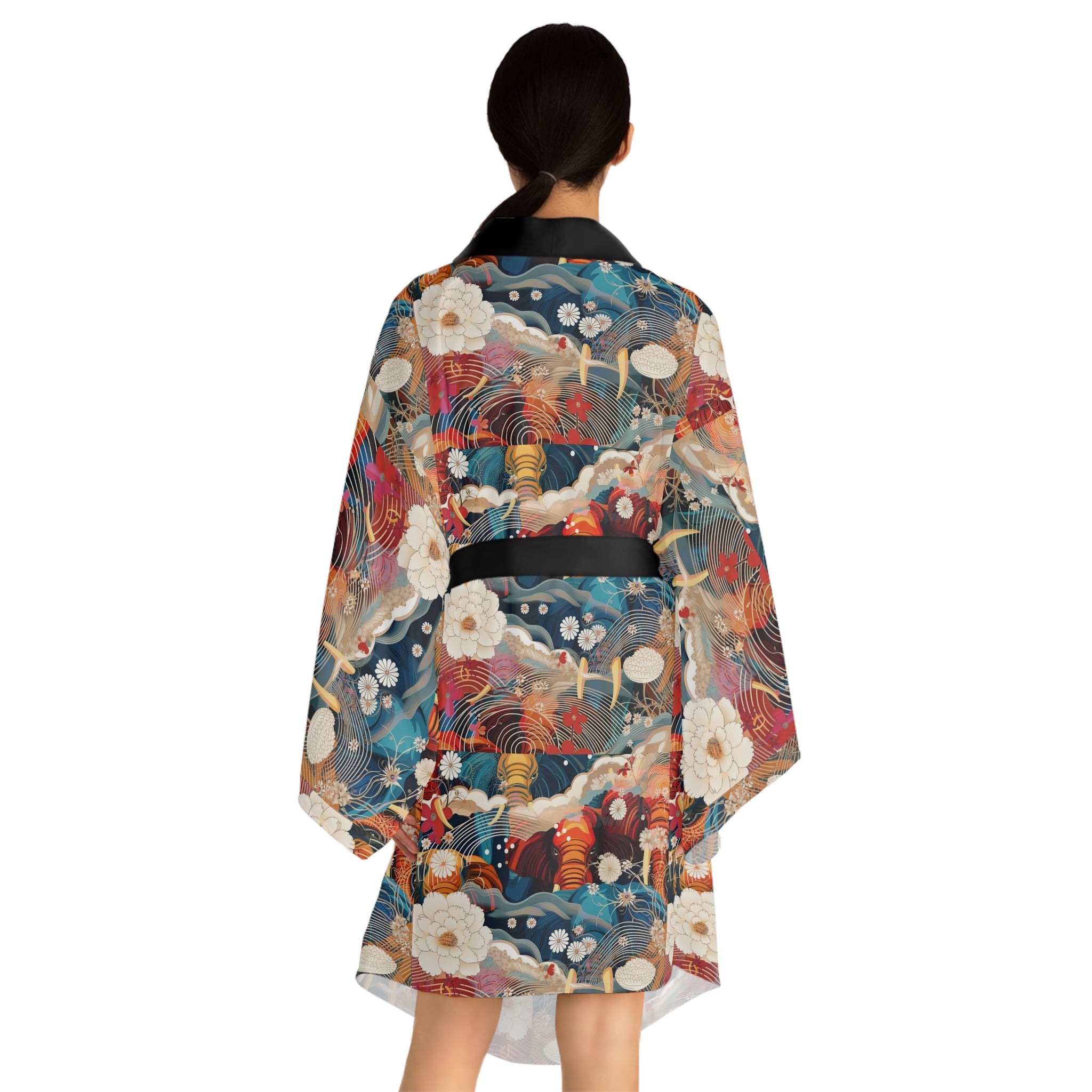 Long Sleeve Kimono Robe (AOP)