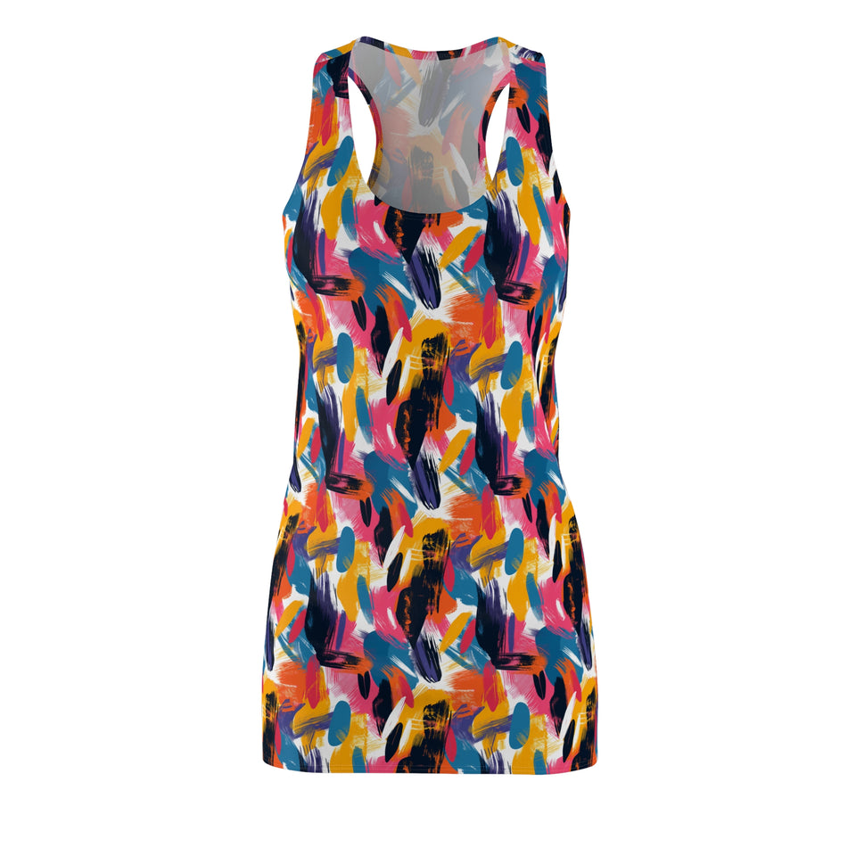 Women's Cut & Sew Racerback Dress (AOP)
