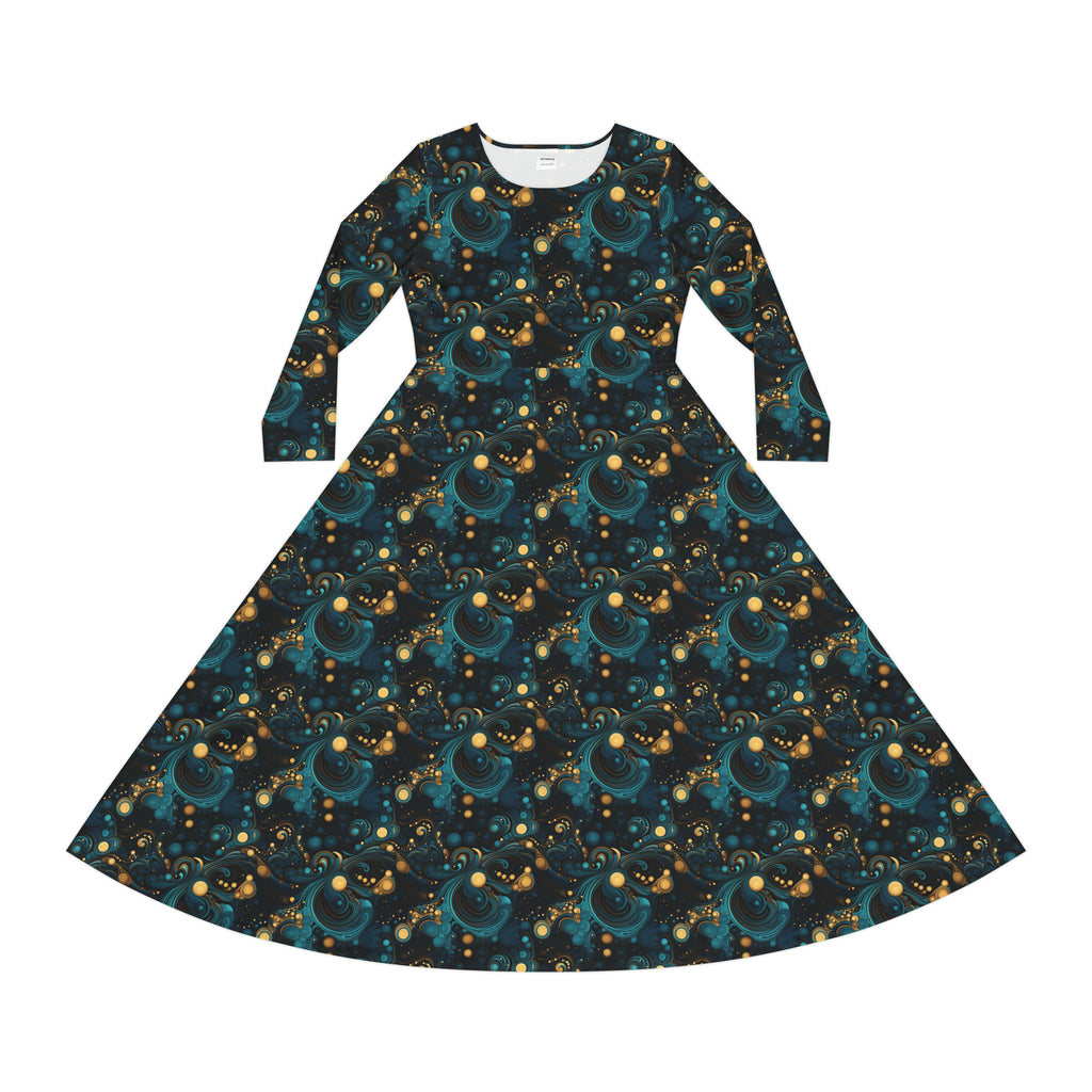 Women's Long Sleeve Dance Dress (AOP)