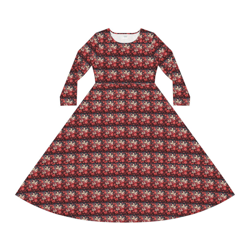 Women's Long Sleeve Dance Dress (AOP)