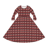Women's Long Sleeve Dance Dress (AOP)