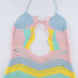 Sling  Back Woolen One-piece Skirt Suspenders