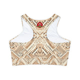 Fully Lined, Padded Sports Bra (AOP)