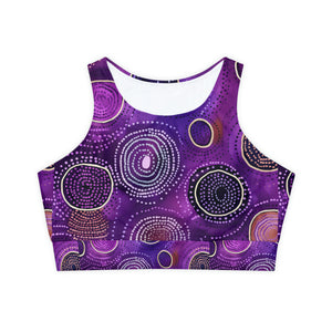 Fully Lined, Padded Sports Bra (AOP)