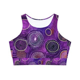 Fully Lined, Padded Sports Bra (AOP)