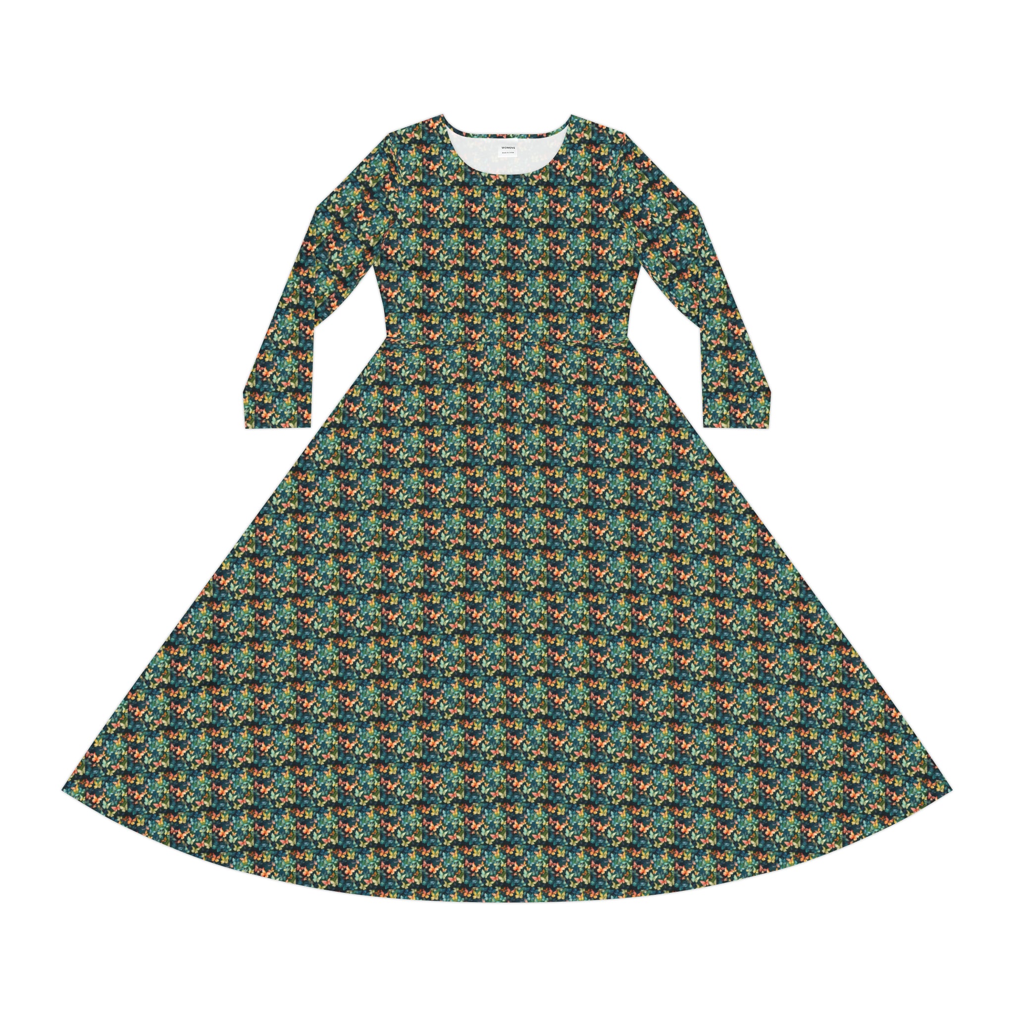 Women's Long Sleeve Dance Dress (AOP)
