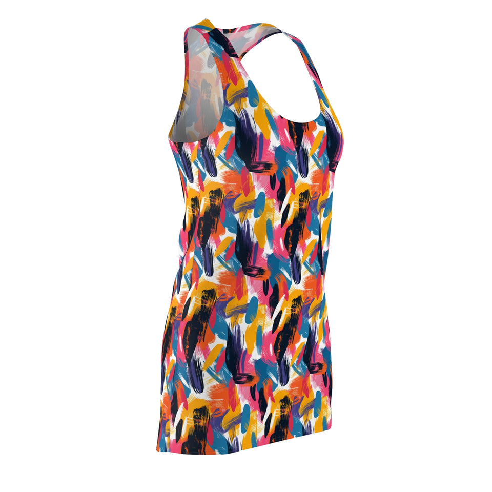 Women's Cut & Sew Racerback Dress (AOP)