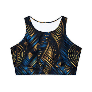 Fully Lined, Padded Sports Bra (AOP)