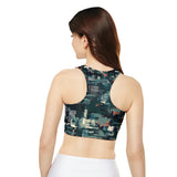 Fully Lined, Padded Sports Bra (AOP)