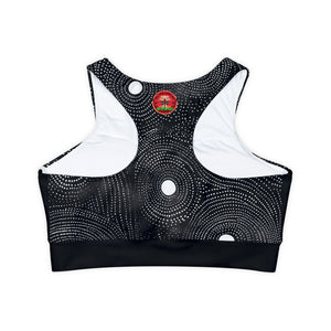 Fully Lined, Padded Sports Bra (AOP)