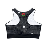 Fully Lined, Padded Sports Bra (AOP)