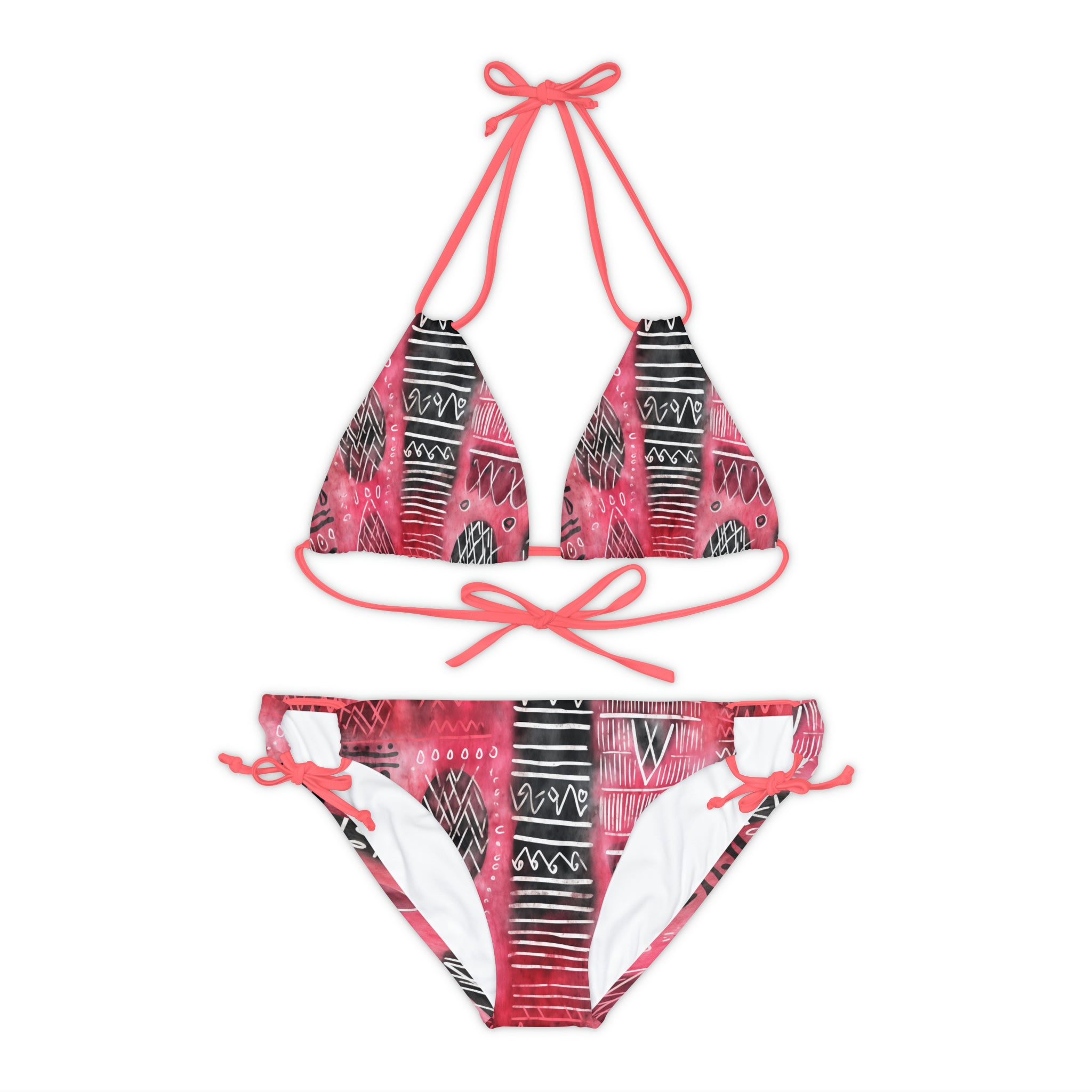 Strappy Bikini Set (AOP)