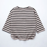 Fashion Striped Print Kids Baby Girls Clothes Cotton Long Sleeve Top