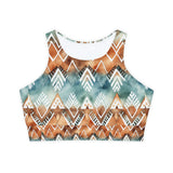 Fully Lined, Padded Sports Bra (AOP)