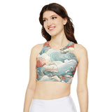 Fully Lined, Padded Sports Bra (AOP)
