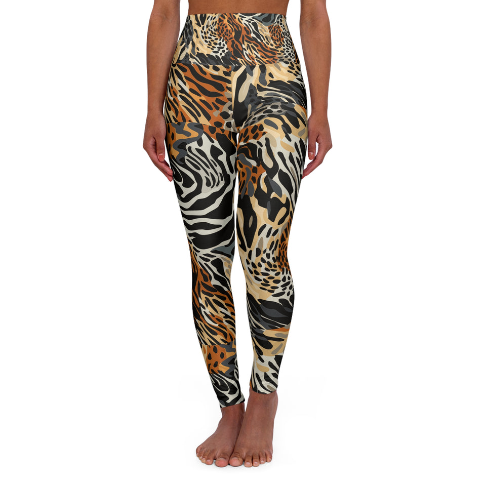 High Waisted Yoga Leggings (AOP)