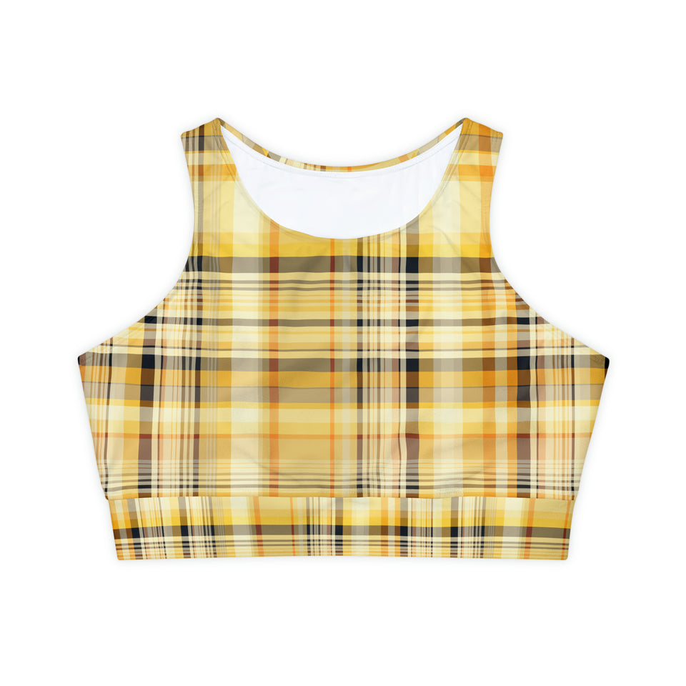 Fully Lined, Padded Sports Bra (AOP)