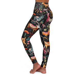 High Waisted Yoga Leggings (AOP)