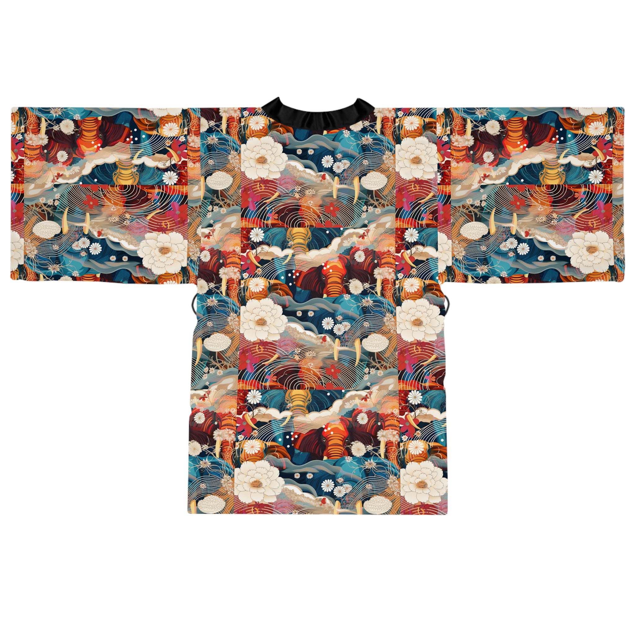 Long Sleeve Kimono Robe (AOP)