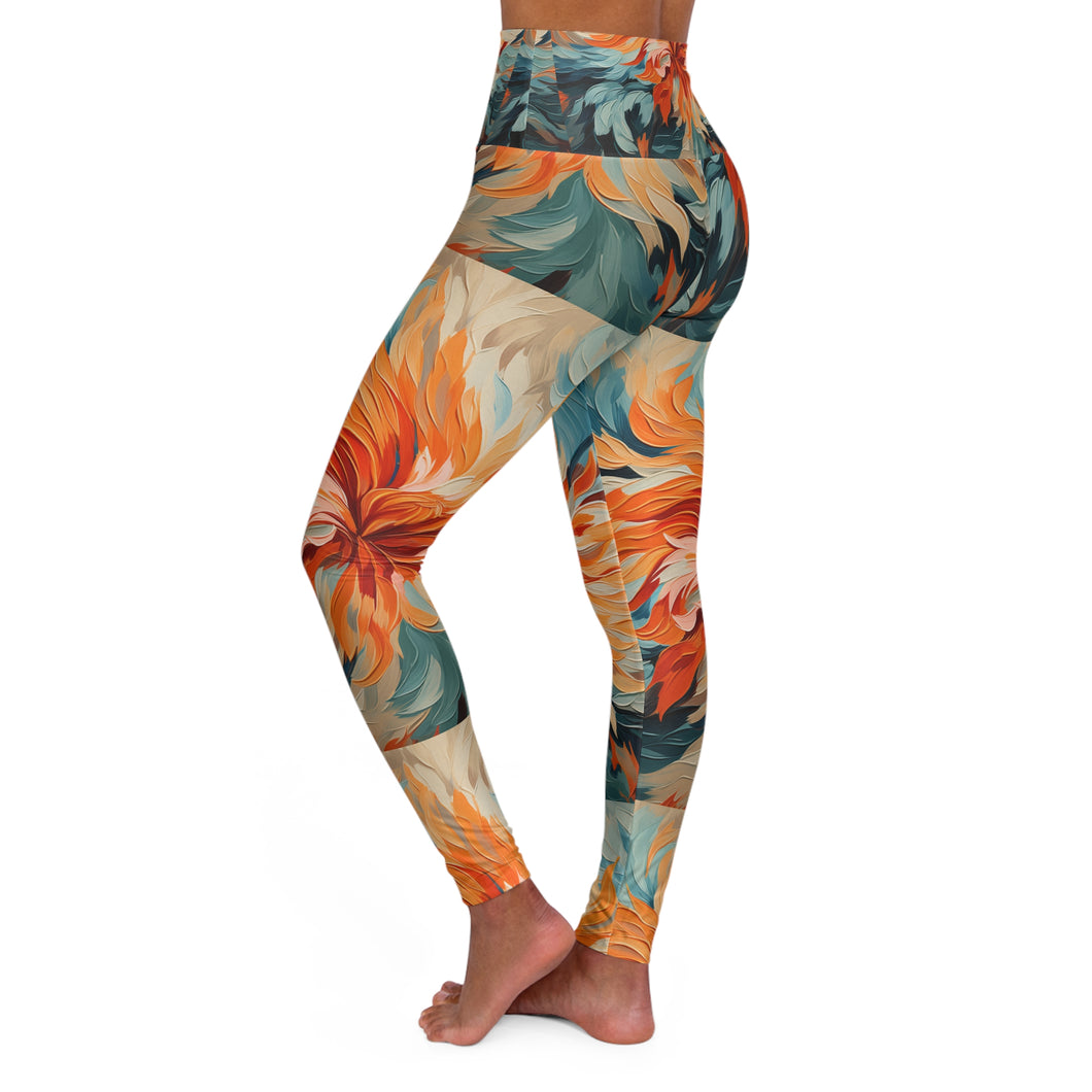 High Waisted Yoga Leggings (AOP)