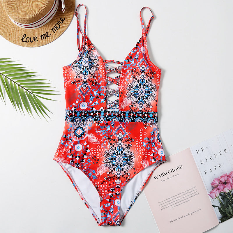 Cross-body  swim suits