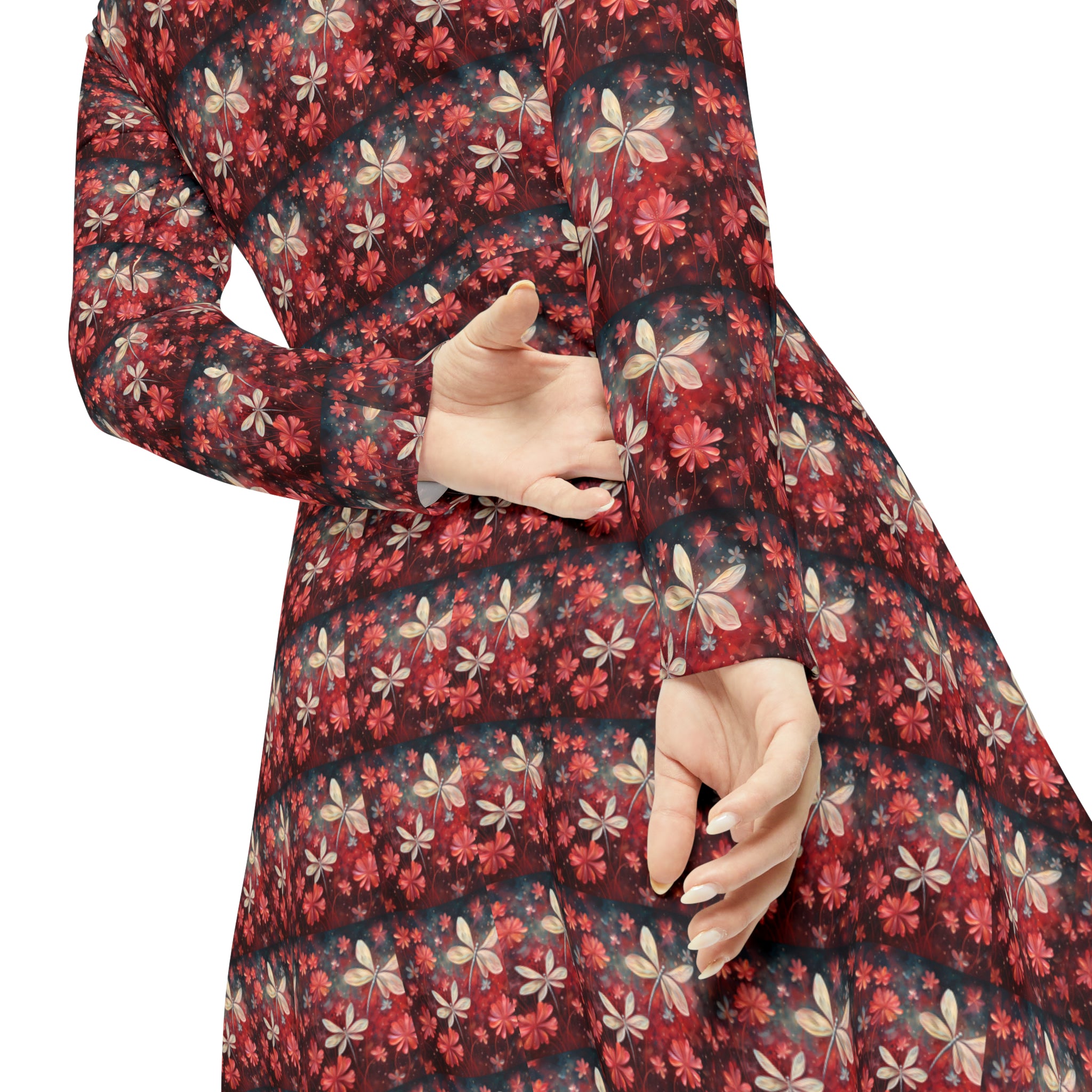 Women's Long Sleeve Dance Dress (AOP)