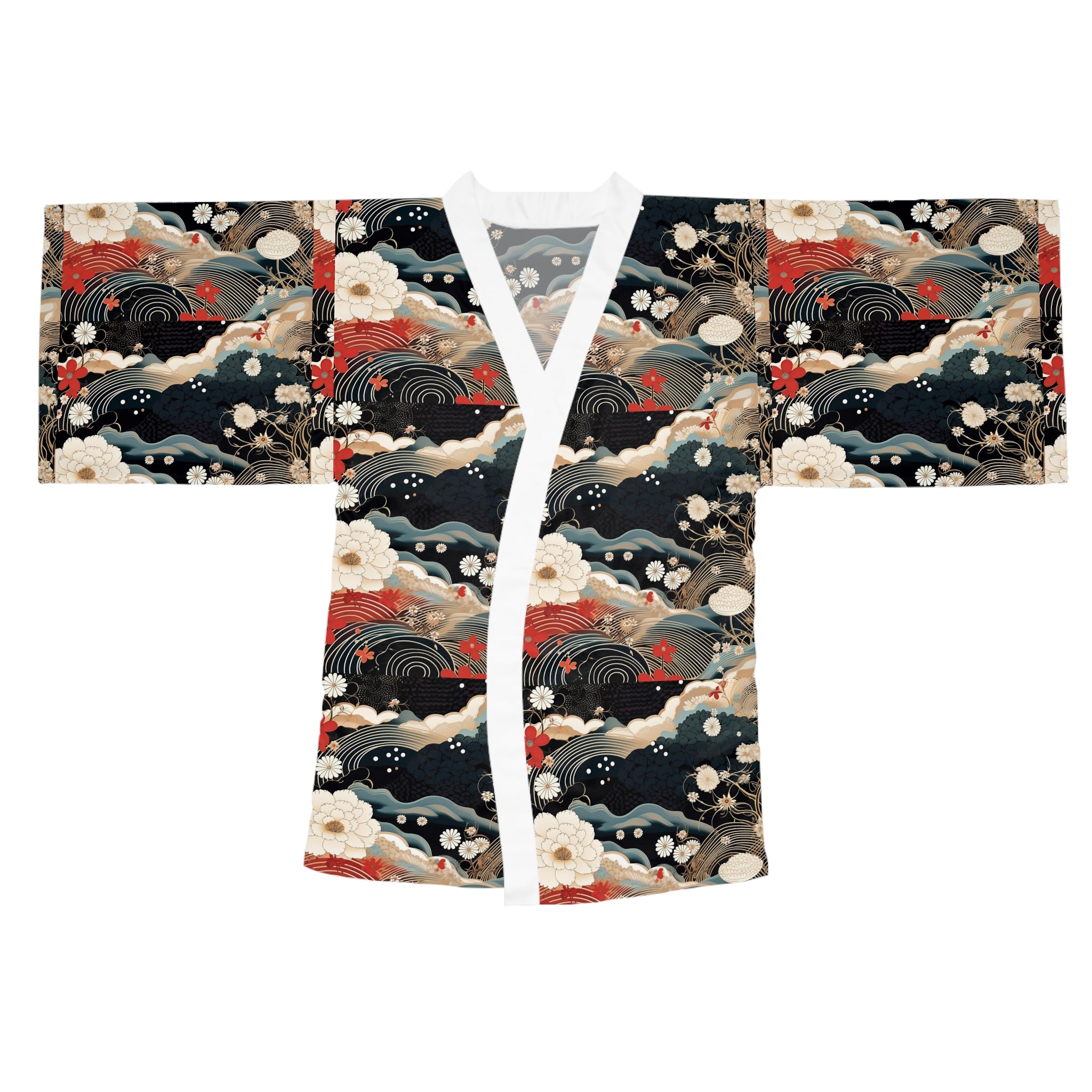 Long Sleeve Kimono Robe (AOP)