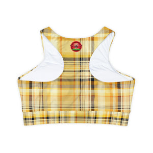 Fully Lined, Padded Sports Bra (AOP)