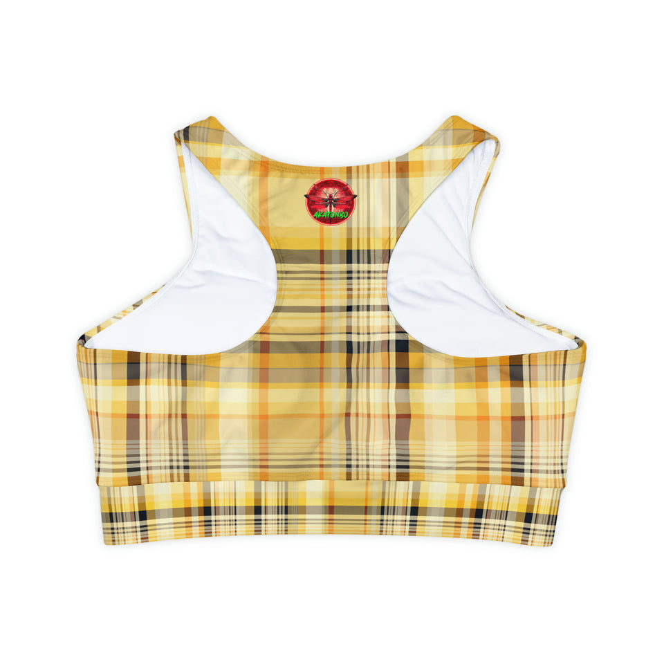 Fully Lined, Padded Sports Bra (AOP)