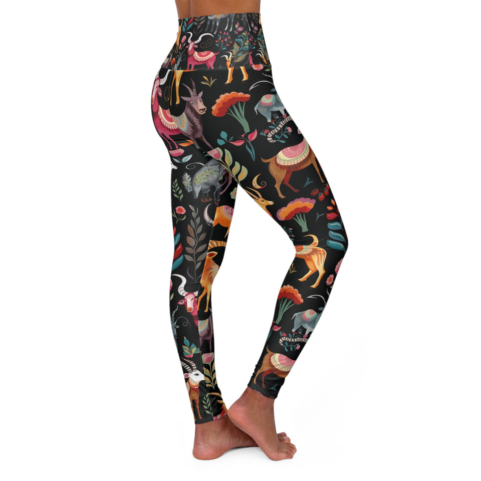 High Waisted Yoga Leggings (AOP)