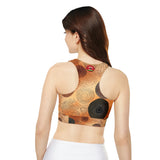 Fully Lined, Padded Sports Bra (AOP)