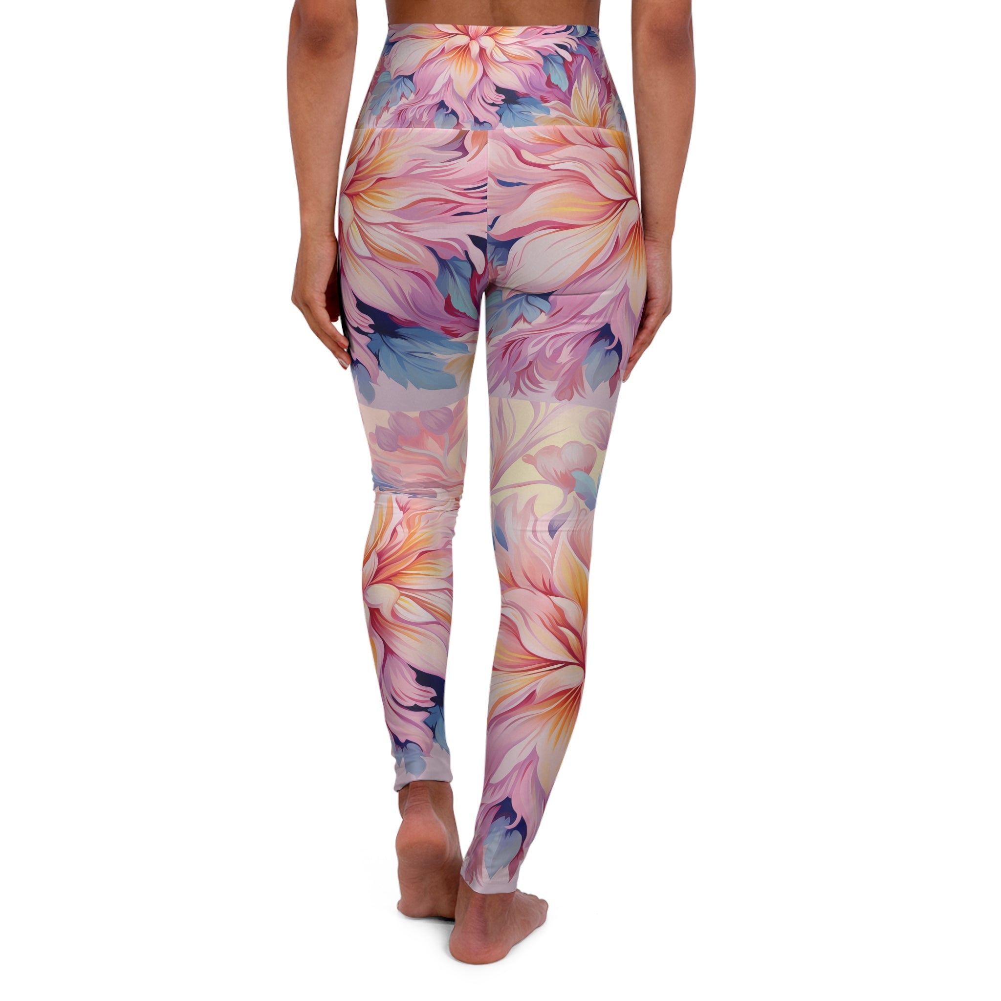 High Waisted Yoga Leggings (AOP)