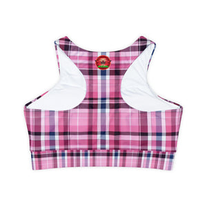Fully Lined, Padded Sports Bra (AOP)