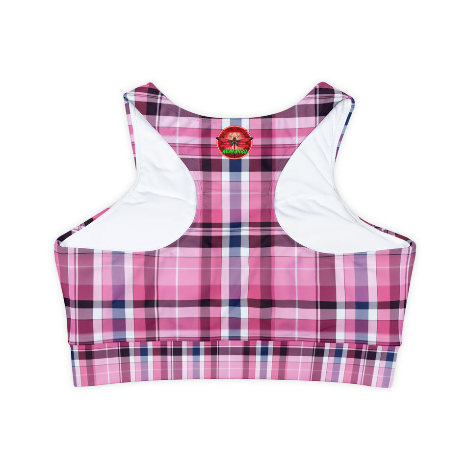 Fully Lined, Padded Sports Bra (AOP)
