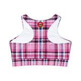 Fully Lined, Padded Sports Bra (AOP)
