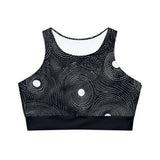Fully Lined, Padded Sports Bra (AOP)