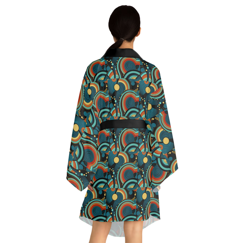 Long Sleeve Kimono Robe (AOP)