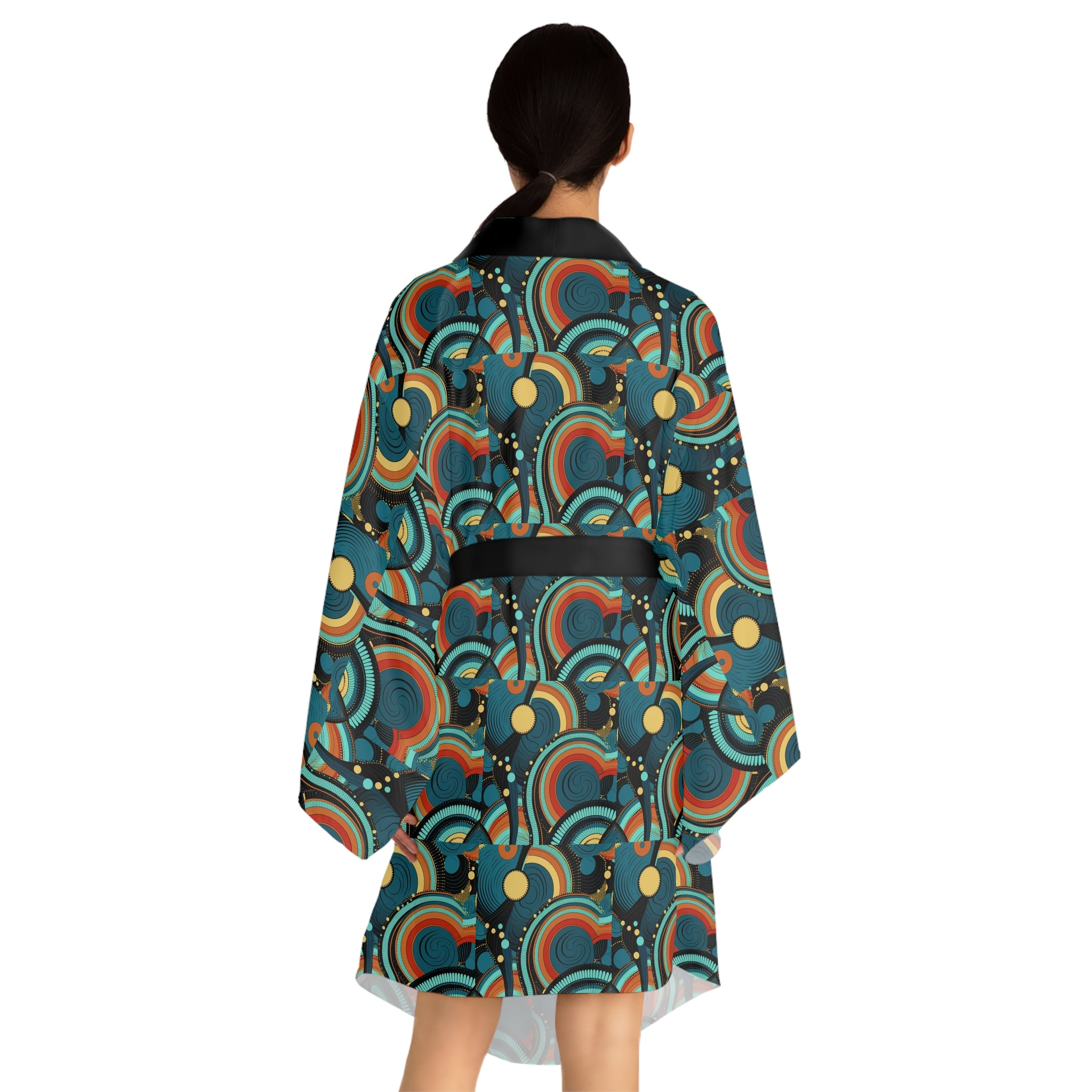 Long Sleeve Kimono Robe (AOP)