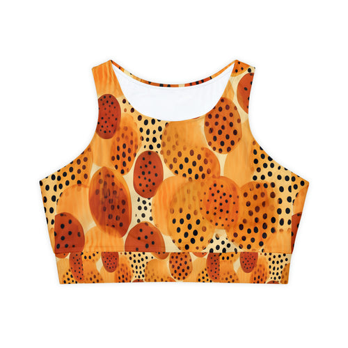 Fully Lined, Padded Sports Bra (AOP)