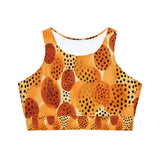 Fully Lined, Padded Sports Bra (AOP)