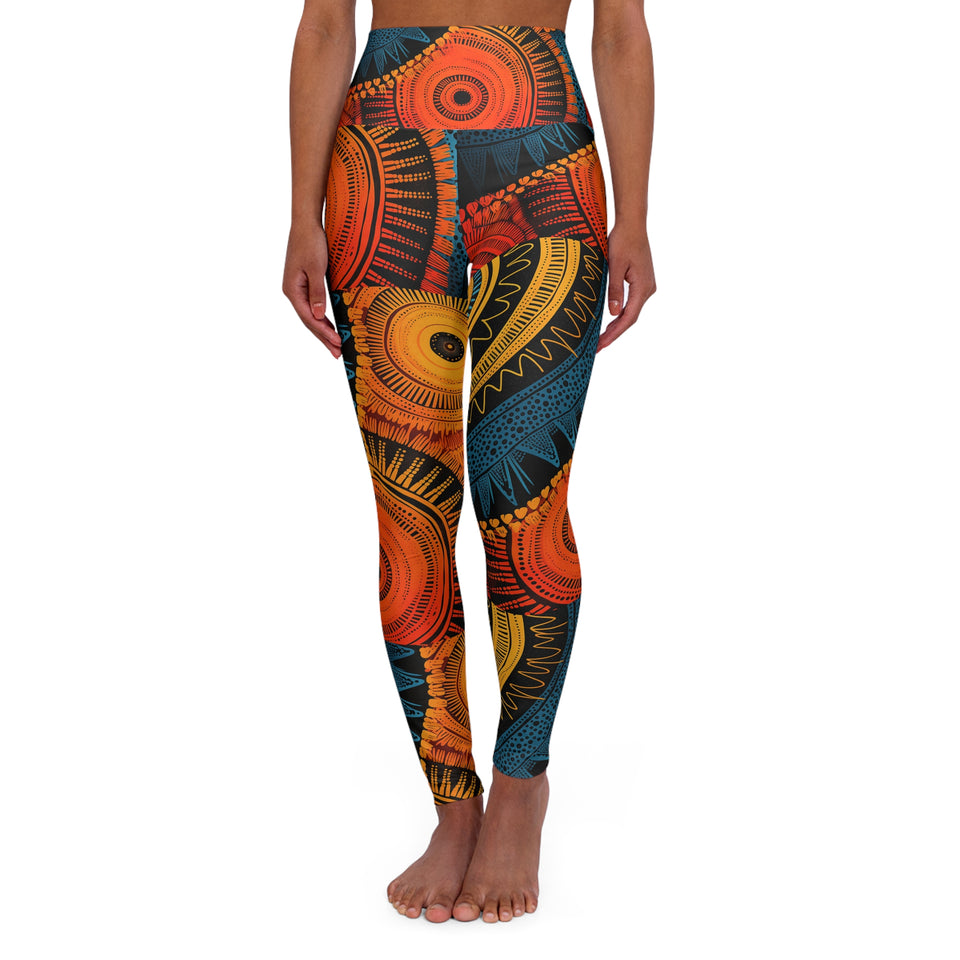 High Waisted Yoga Leggings (AOP)