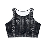 Fully Lined, Padded Sports Bra (AOP)