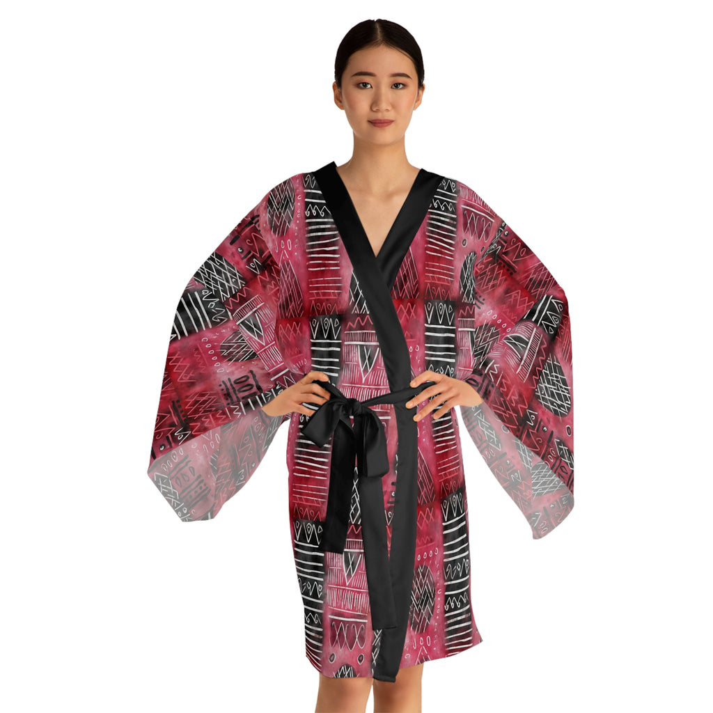 Long Sleeve Kimono Robe (AOP)