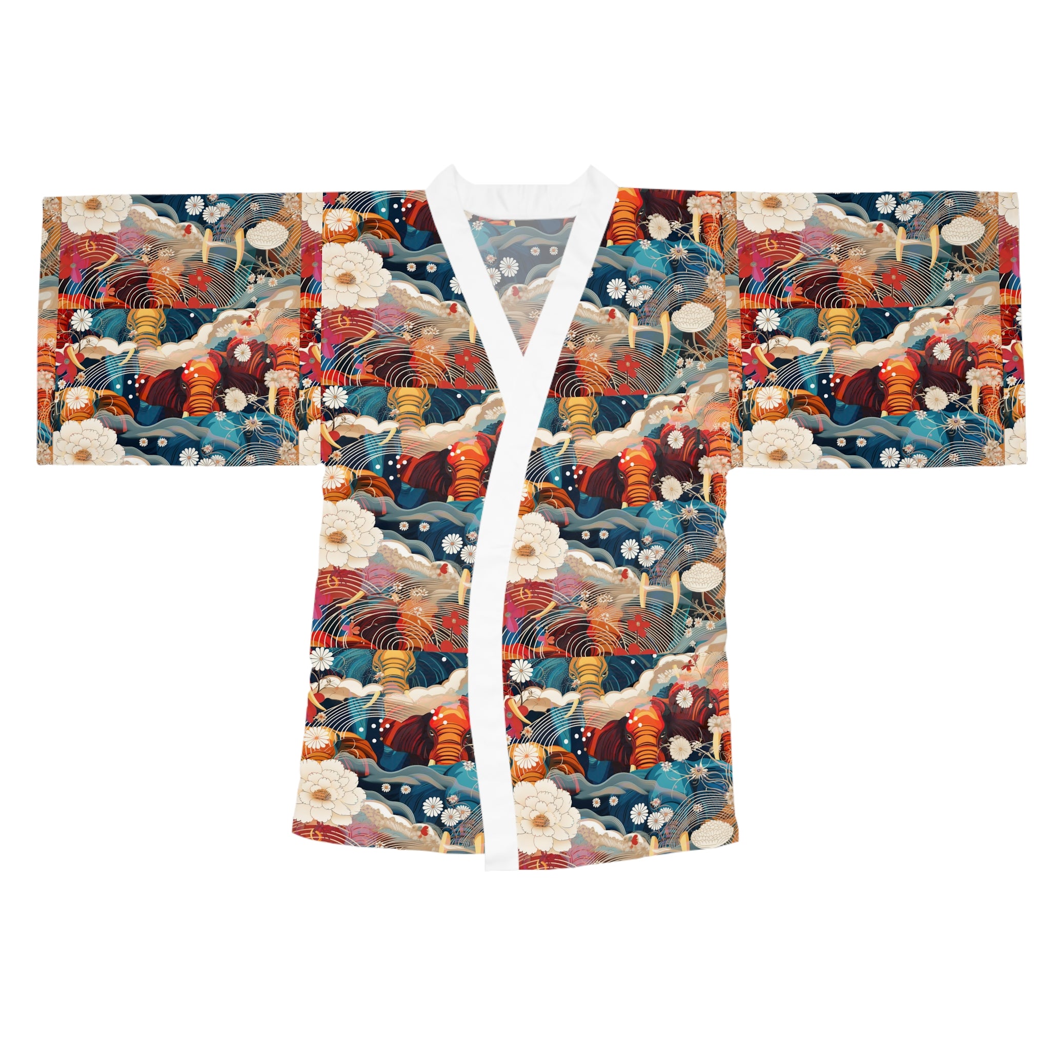 Long Sleeve Kimono Robe (AOP)