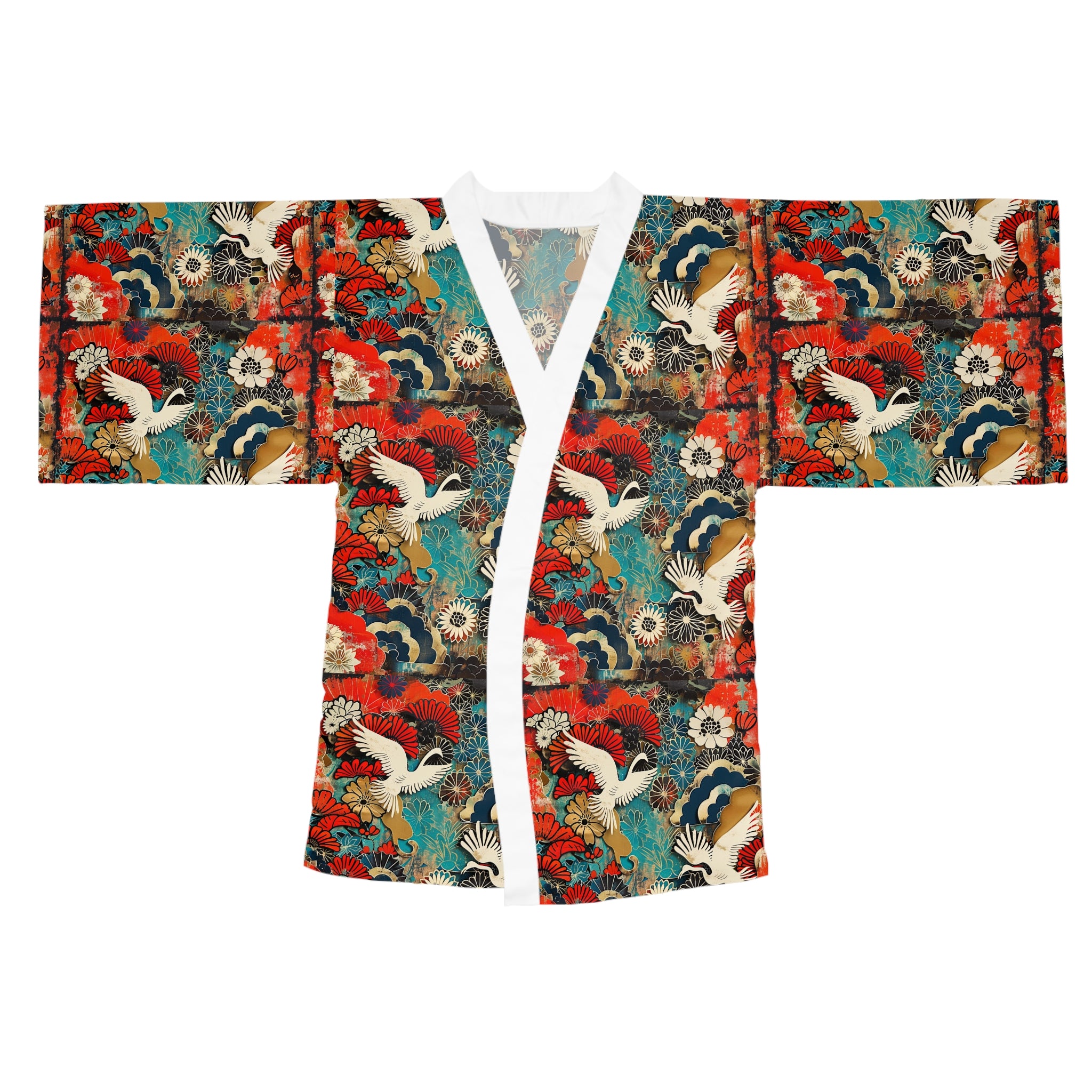 Long Sleeve Kimono Robe (AOP)