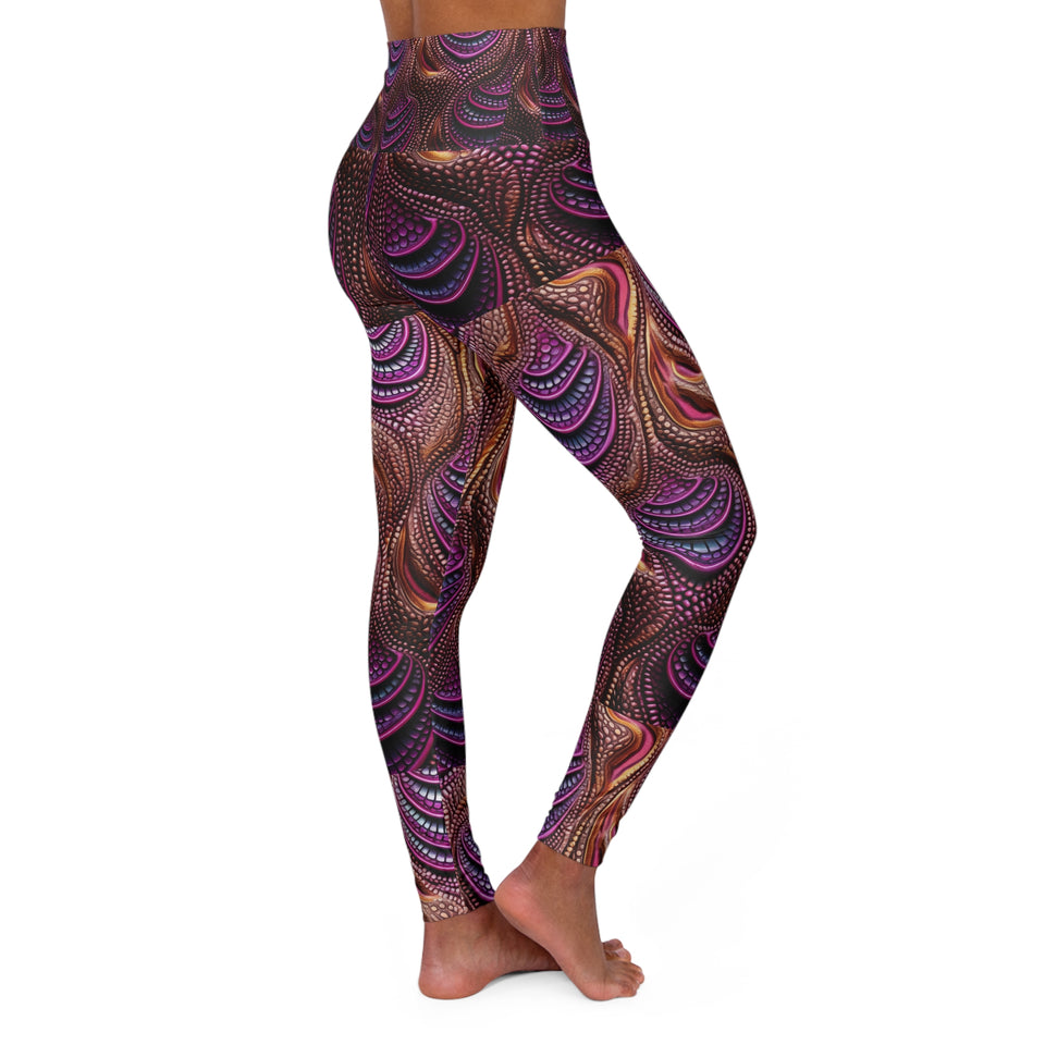 High Waisted Yoga Leggings (AOP)