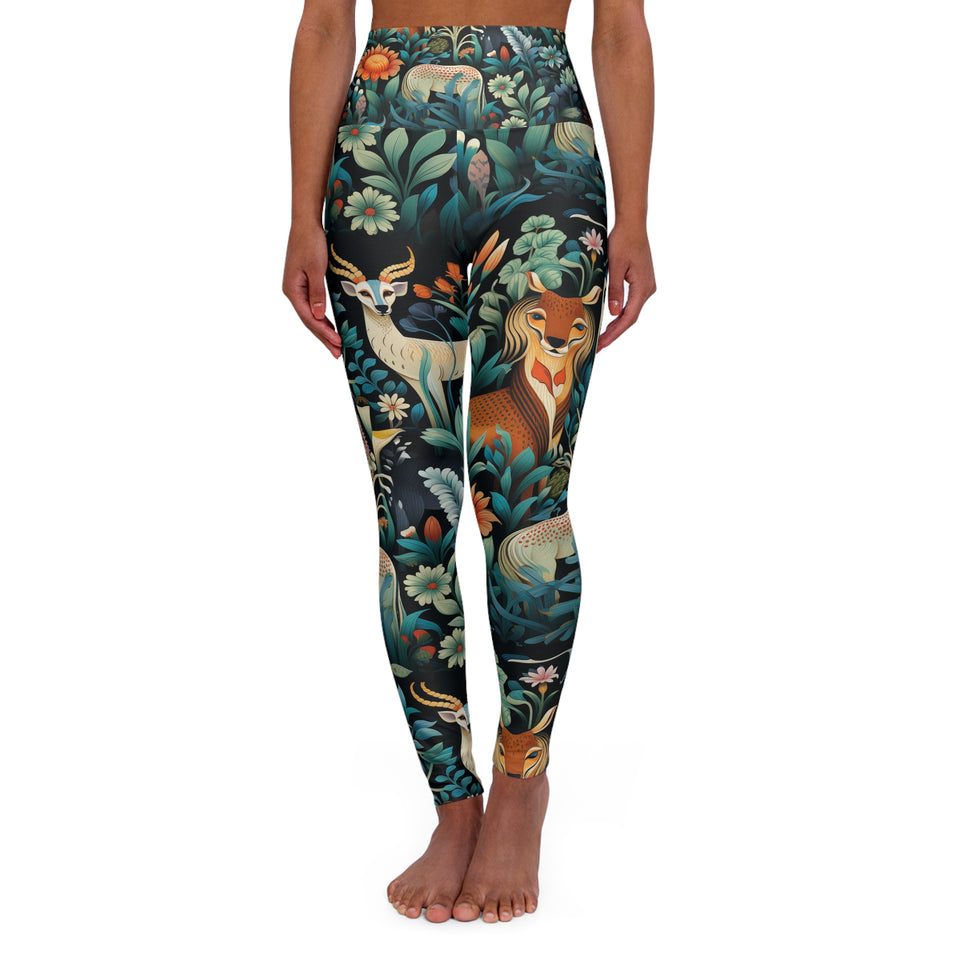 High Waisted Yoga Leggings (AOP)