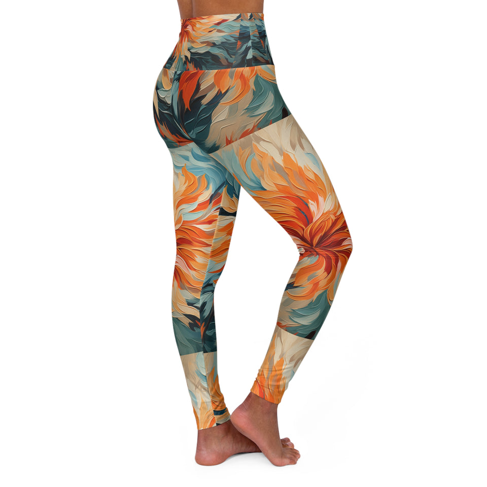 High Waisted Yoga Leggings (AOP)